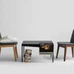 Kohvilaud OBROOS METAL 80 must Elutoamööbel Homewell 8