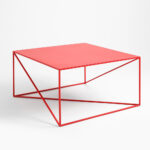 Kohvilaud MEMO METAL 80×80 Punane Elutoamööbel Homewell 8