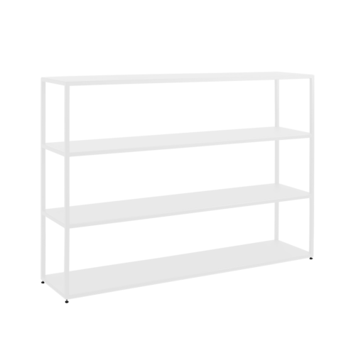 Raamatulaud HYLLER METAL 150×110 valge Elutoamööbel