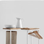 Abilaud LUPE 30 täispuit tamm valge Elutoamööbel Homewell 8