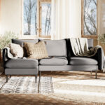 Nurgadiivan POSH L BLACK teras(et91) must Elutoamööbel Homewell 11