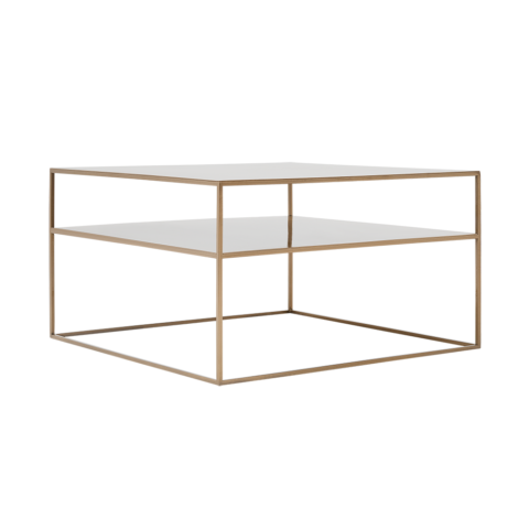 Kohvilaud 2 põrandale TENSIO METAL 80 kuldne Elutoamööbel