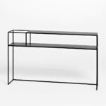 Konsoollaud SENSO FLOWER METAL 120 25L must Elutoamööbel Homewell 8