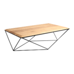 Kohvilaud DARYL SOLID WOOD 140 Tamm Must Elutoamööbel Homewell 7