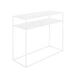 Konsoollaud Konsool TENSIO 2korruseline metall 100×35 valge Elutoamööbel Homewell 8