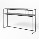 Konsoollaud FLOWER METALL 120 25P must Elutoamööbel Homewell 8