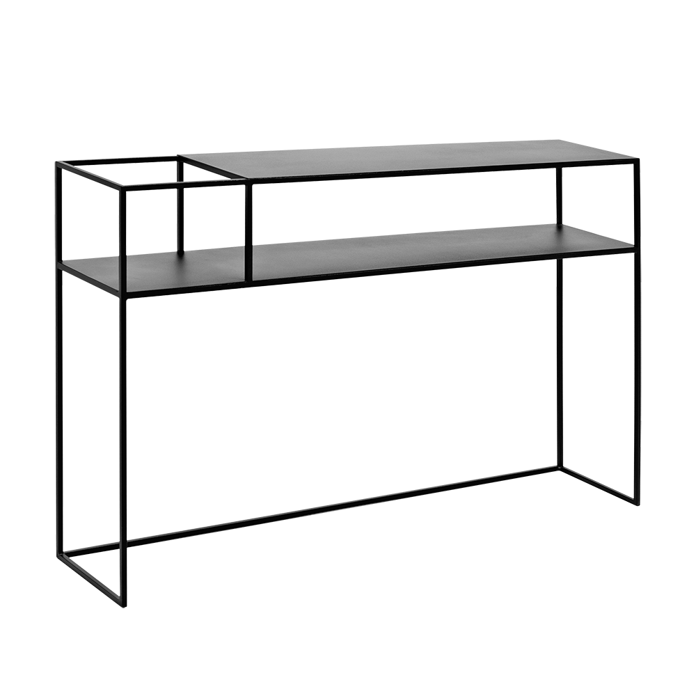 Konsoollaud SENSO FLOWER METAL 120 25L must Elutoamööbel Konsoollaud SENSO FLOWER METAL 120 25L must Elutoamööbel