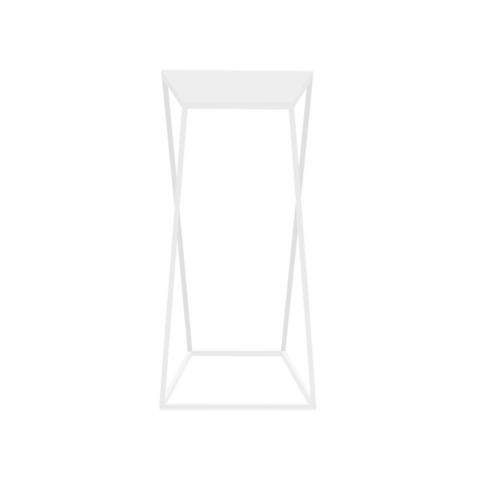 Kohvilaud ZAK METAL 30 valge Elutoamööbel