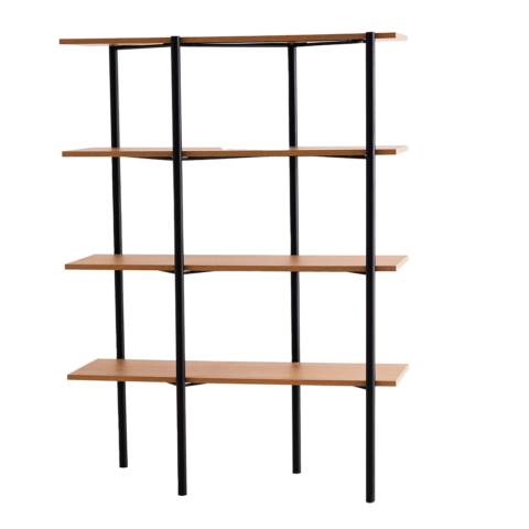 Raamaturiiul RAVE BASIC 110 tamm (3395) must Elutoamööbel