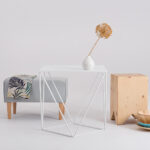 Kohvilaud DARYL METAL 55 valge Elutoamööbel Homewell 9