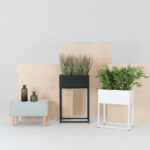 Metallist lillepott FIORINA 50x30x80 must Sisustus Homewell 9