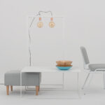 Kohvilaud TENSIO METAL 100×60 valge Elutoamööbel Homewell 9