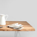 Söögilaud SHERWOOD 200×100 täispuit tamm valge Söögilauad Homewell 8