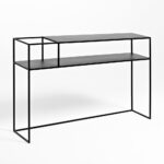 Konsoollaud SENSO FLOWER METAL 120 25L must Elutoamööbel Homewell 9