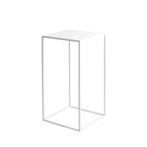 Kohvilaud / abilaud TENSIO METAL 30 valge Elutoamööbel