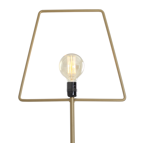 Põrandalamp FIRKANT PÕRAND kuldne Põrandalambid