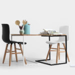 Kohvilaud LUPE 60 täispuit tamm valge Elutoamööbel Homewell 9