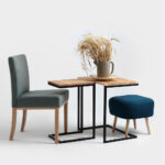 Kohvilaud Külglaud LUPE 30 tammepuit must Elutoamööbel Homewell 8