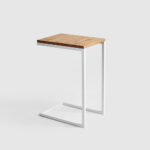 Kohvilaud Külglaud LUPE 30 tammepuit Valge Elutoamööbel Homewell 9