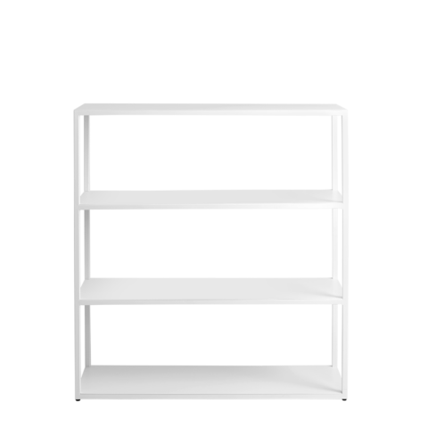 Raamatulaud HYLLER METAL 100×110 valge Elutoamööbel