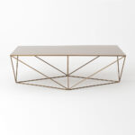 Kohvilaud DARYL METAL 140 kuldne Elutoamööbel Homewell 10