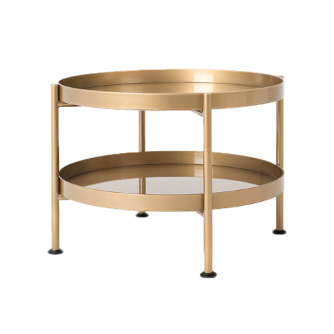 Kohvilaud HANNA METAL 602F kuldne Elutoamööbel
