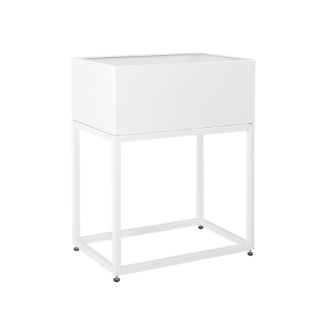 Metallist lillepott FIORINA 50x30x60 valge Sisustus