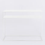 Konsoollaud Konsool TENSIO 2korruseline metall 100×35 valge Elutoamööbel Homewell 12