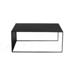 Kohvilaud 2seinaline metall 100×60 must Elutoamööbel Homewell 9