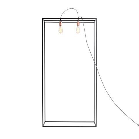 Põrandalamp METRIC Põrandakate M must Põrandalambid