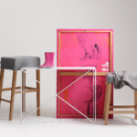 Konsoollaud Credenza MEMO METAL 100 valge Elutoamööbel Homewell 9