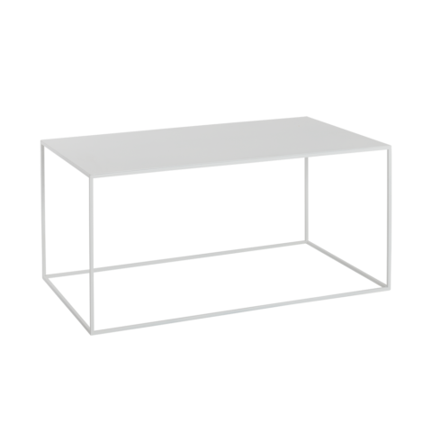 Kohvilaud TENSIO METAL 100×60 valge Elutoamööbel