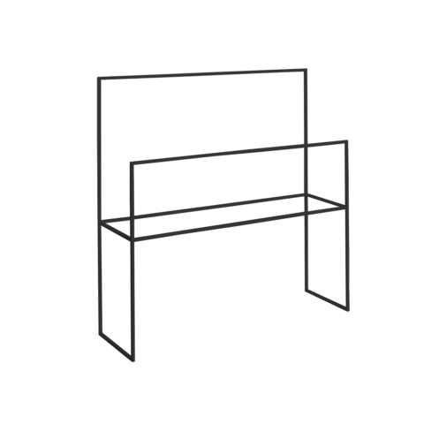 Riidepuu Vannitoahoidja BAREL BATH 90 valge