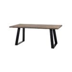 Söögilaud HOFER 180×90 täispuit tamm must Söögilauad Homewell 7