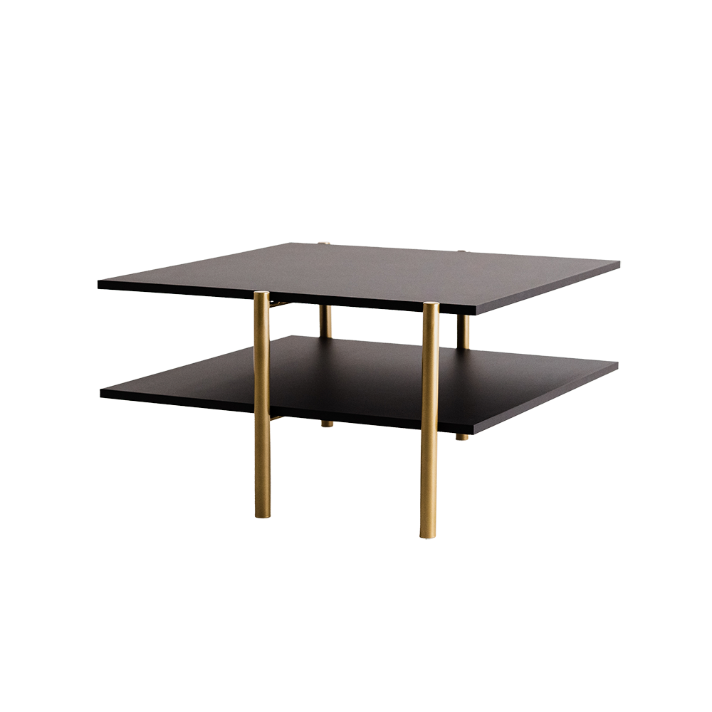 Kohvilaud RAVE BASIC 80 must (7919) kuldne Elutoamööbel Kohvilaud RAVE BASIC 80 must (7919) kuldne Elutoamööbel
