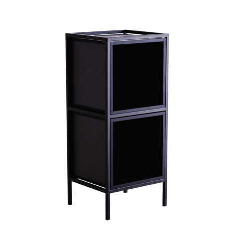 Riiul SKAP BLACK 1R2 BOKS x2 Elutoamööbel