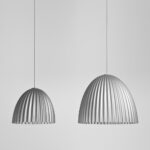 Rippvalgustid PLISSART L hõbedane Laelambid Homewell 11