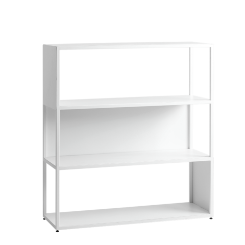 Raamatulaud HYLLER SIDE METAL 100×110 valge Elutoamööbel