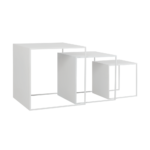 Kohvilaudade komplekt 2WALL TRIO METAL 35x45x55 valge Elutoamööbel Homewell 7