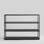 Raamaturiiul  HYLLER METAL 150×110 must Raamaturiiulid Homewell 10