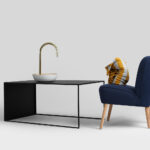 Kohvilaud 2seinaline metall 100×60 must Elutoamööbel Homewell 11