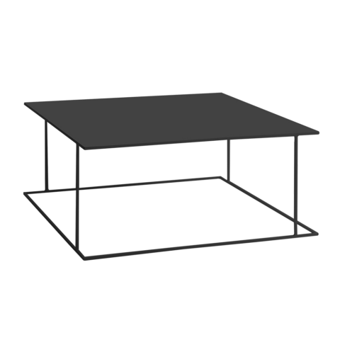 Kohvilaud WALT METAL 100×100 must Elutoamööbel