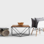 Kohvilaud DARYL SOLID WOOD 80 Tamm Must Elutoamööbel Homewell 8