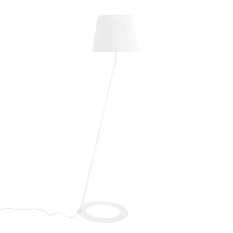 Põrandalamp SHADE LAMP valge vari valge jalg Põrandalambid