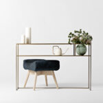 Konsoollaud FLOWER METALL 120 25P kuld Elutoamööbel Homewell 10