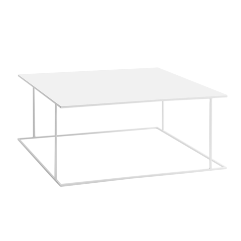 Kohvilaud WALT METAL 100×100 valge Elutoamööbel
