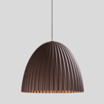 Rippvalgustid PLISSART L pruun/vask Laelambid Homewell 10