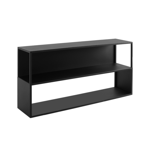 Raamatulaud HYLLER SIDE METAL 150×75 must Elutoamööbel