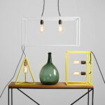 Laelamp MEETRILINE M valge Laelambid Homewell 9