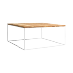 Kohvilaud TENSIO SOLID WOOD 100×100 puit valge Elutoamööbel Homewell 7
